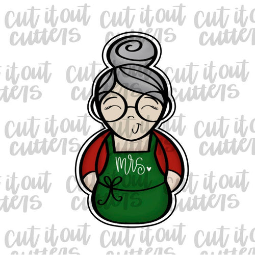 Mrs Clause Cookie Cutter