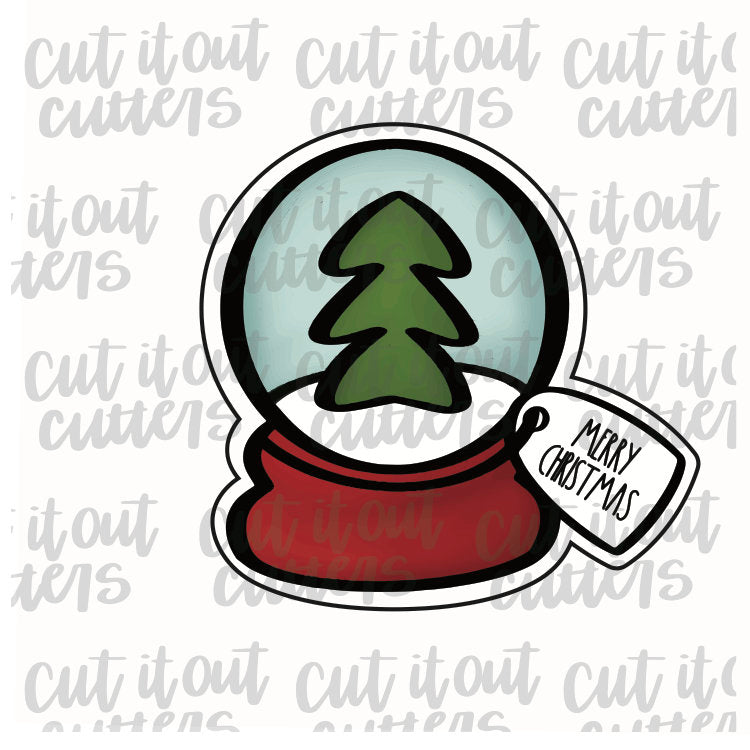 Snowglobe 2 with Tag Cookie Cutter