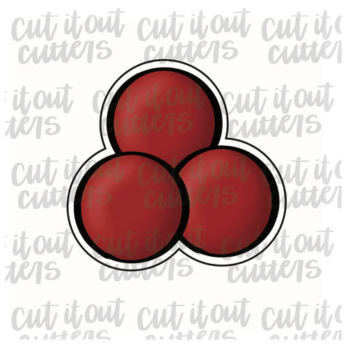 Triple Holly Berry Cookie Cutter