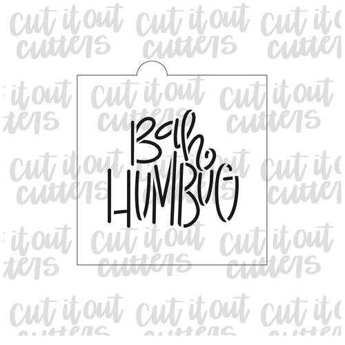 The Bah Humbug Cookie Stencil