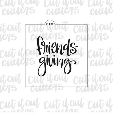 Friendsgiving Cookie Stencil