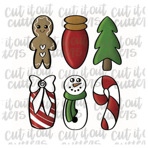 Christmas Cookie Stick Cutter Set