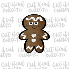 Load image into Gallery viewer, Chubby Gingerboy Cookie Cutter