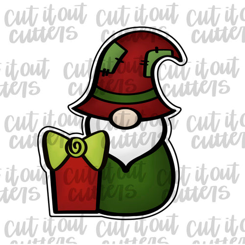 Present Gnome Cookie Cutter