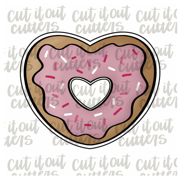 Donut Heart Cookie Cutter
