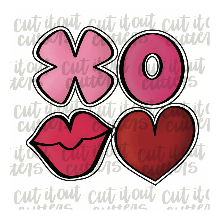 The Valentine Love Cookie Cutter Set