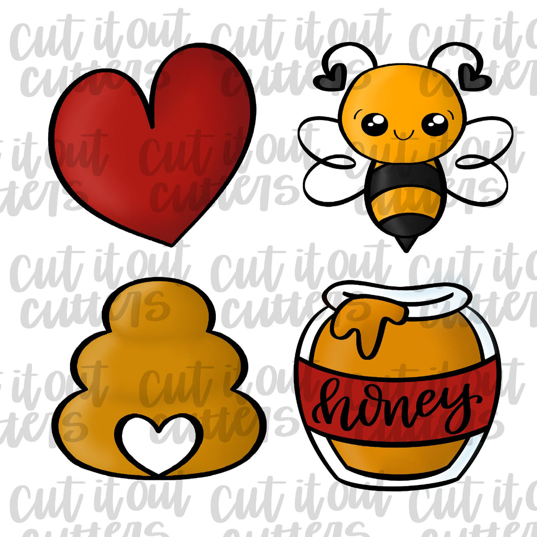 Honey Bug Cookie Cutter Set