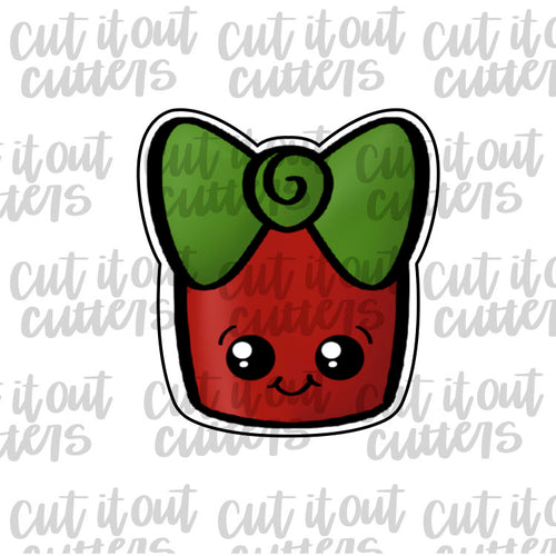 Chubby Present Cookie Cutter