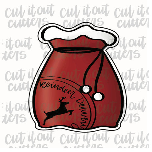 Santa's Mail Bag Cookie Cutter