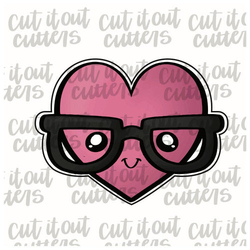 Nerdy Heart Cookie Cutter