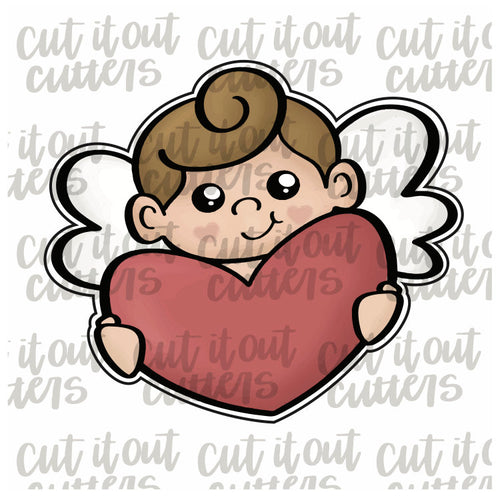 Cupid Heart Cookie Cutter