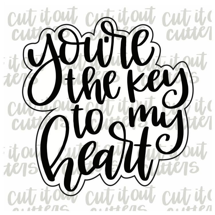 You're The Key To My Heart Cookie Cutter