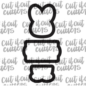 3 Piece Bunny Cookie Cutter Set