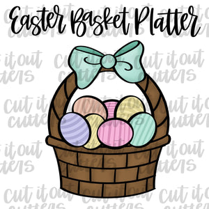 Easter Basket Platter Cookie Cutter Set