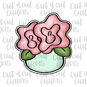 Rosy Flowers Cookie Cutter