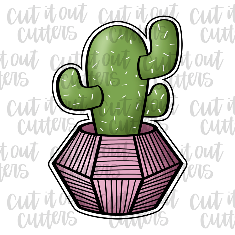 Cactus Plant Cookie Cutter