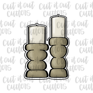 Candle Pillars Cookie Cutter