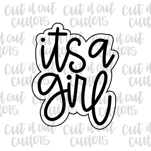 It's a Girl Cookie Cutter