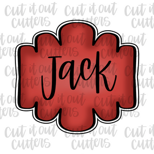 Jack Plaque Cookie Cutter