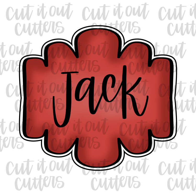 Jack Plaque Cookie Cutter