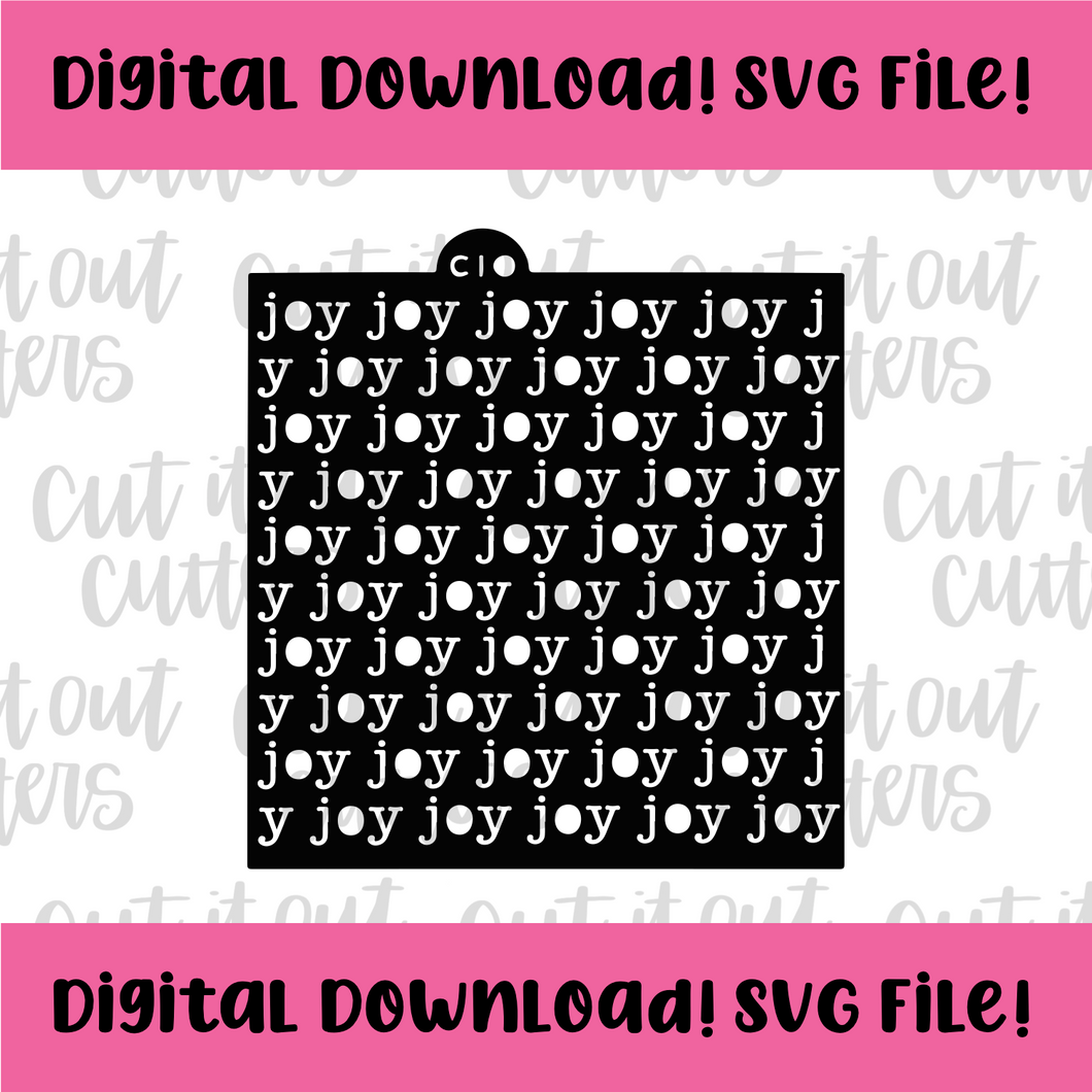 DIGITAL DOWNLOAD SVG File for Joy Typewriter Stencil