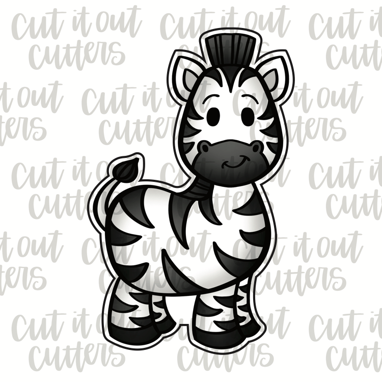 Jungle Zebra Cookie Cutter