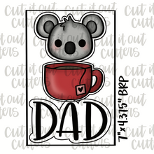 Load image into Gallery viewer, Koala-Tea Dad Cookie Cutter Set