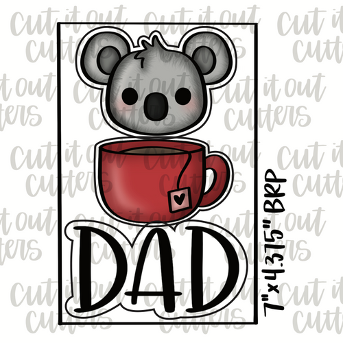 Koala-Tea Dad Cookie Cutter Set