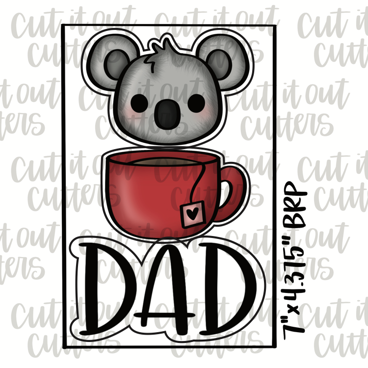 Koala-Tea Dad Cookie Cutter Set