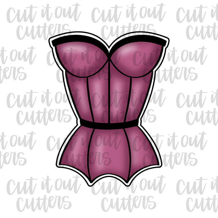 Leather Lingerie Cookie Cutter