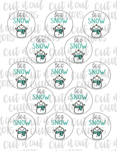 Let It Snow Teal - 2