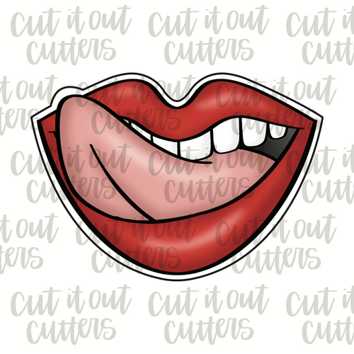 Licking Lips Cookie Cutter