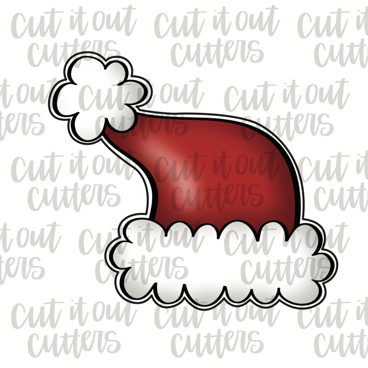 Long Santa Hat Cookie Cutter