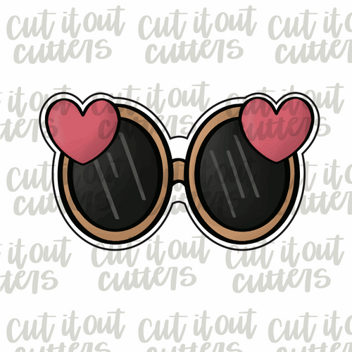 Love Glasses Cookie Cutter