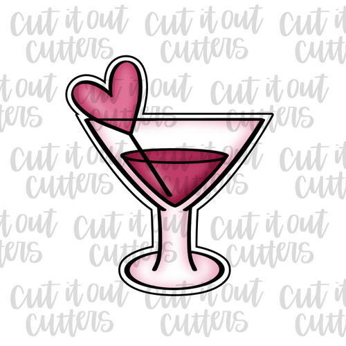 Love Martini Cookie Cutter