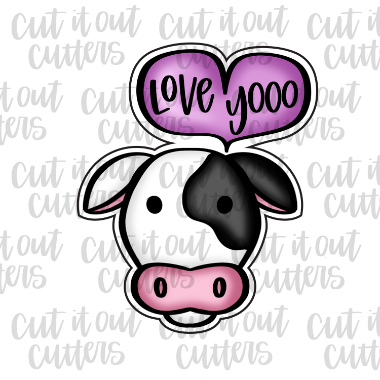 Love Yooo Cow Cookie Cutter