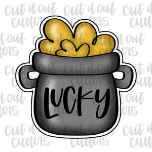 Lucky Pot of Gold Cookie Cutter