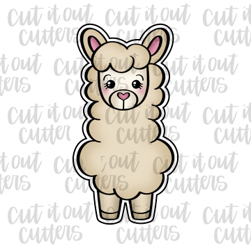 Luna Llama - Front - Cookie Cutter