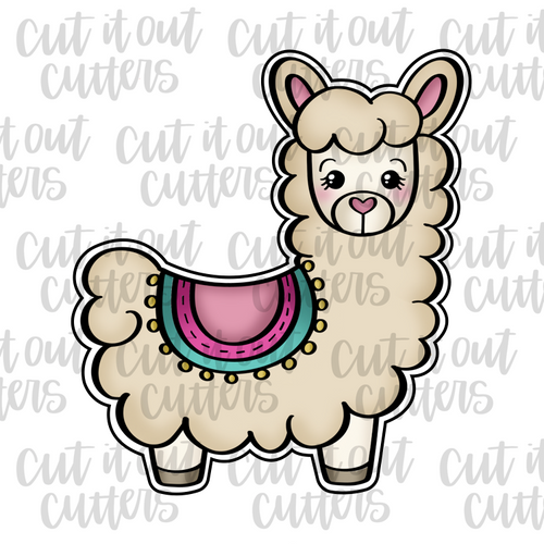 Luna the Llama Cookie Cutter