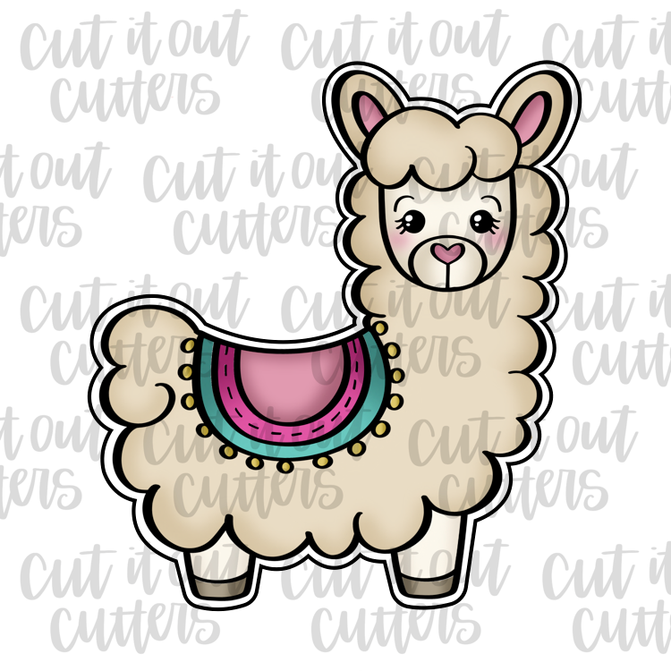 Mini Alpaca Cookie Cutter