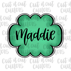 Maddie Plaque Cookie Cutter