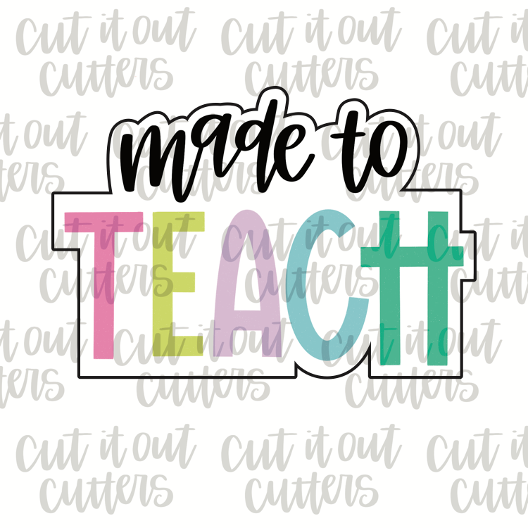 Made to Teach Cookie Cutter – Cut It Out Cutters