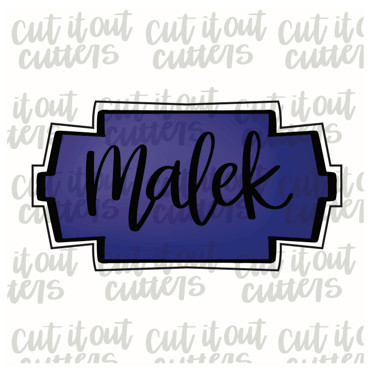 Malek Plaque Cookie Cutter