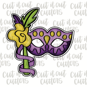 Mardi Gras Mask Cookie Cutter #21 – Cookie Cutter Studio