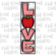 Load image into Gallery viewer, Mini Love Letters - Heart, Apple, Donut Cookie Cutter Set