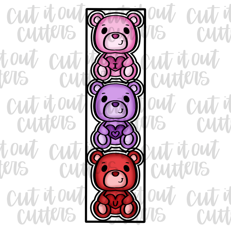 Mini Stackable Bear Cookie Cutter