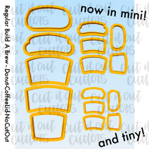 Load image into Gallery viewer, MINI &amp; TINY Build A Brew Cookie Cutter Set