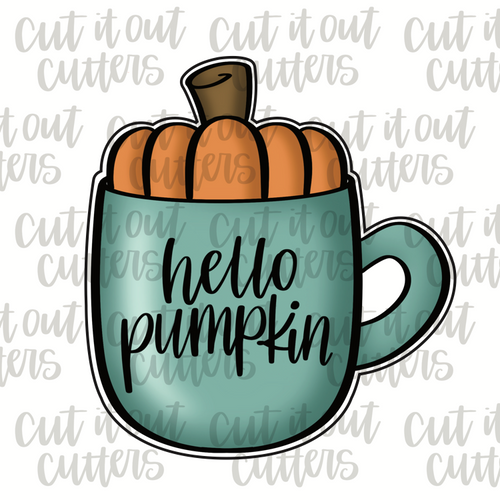 Morning Pumpkin Mug Cookie Cutter