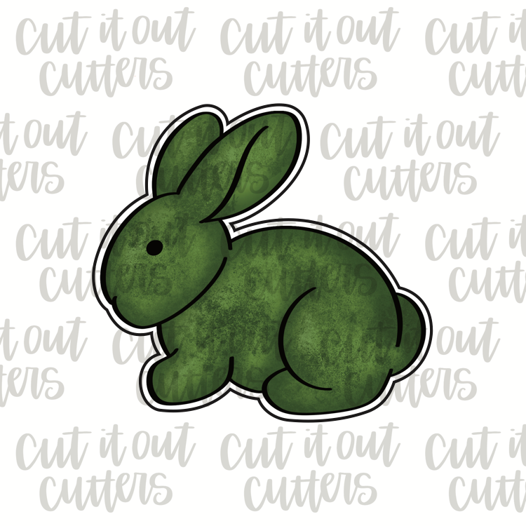 Mossy Bunny - Sitting Cookie Cutter