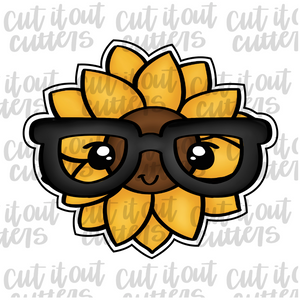 Nerdy Sunflower Cookie Cutter